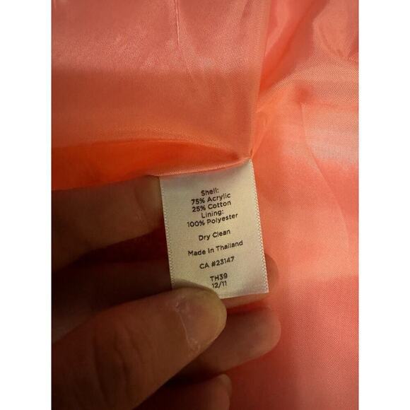 Talbots Pink 2pc Suit Sleeveless Shift Dress Sz:12 & Blazer Sz:10 - Picture 8 of 12